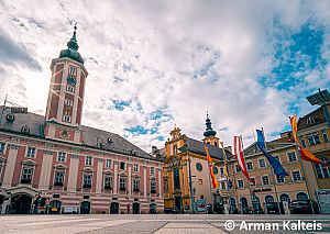 St. Pöltner Rathausplatz.