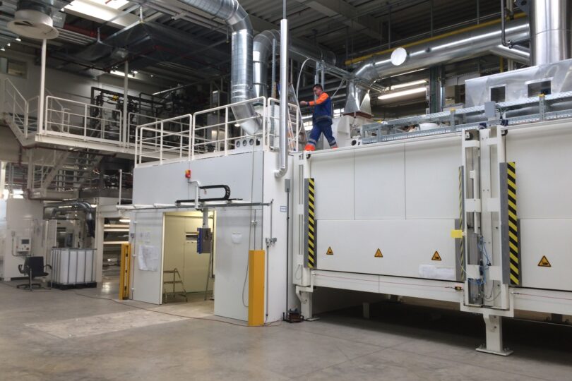 Foto aus Imprägnierfabrik