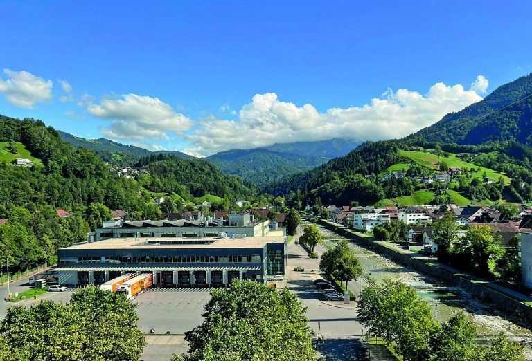 Studentenwohnheim aus der Vogelperspektive